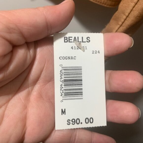 NWT Big Chill Women's Faux Leather Moto Edgy Chic Camel Jacket - Size M - Picture 8 of 9